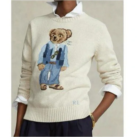 Ralph Lauren Teddy Bear Sweater - Picture 1 of 7